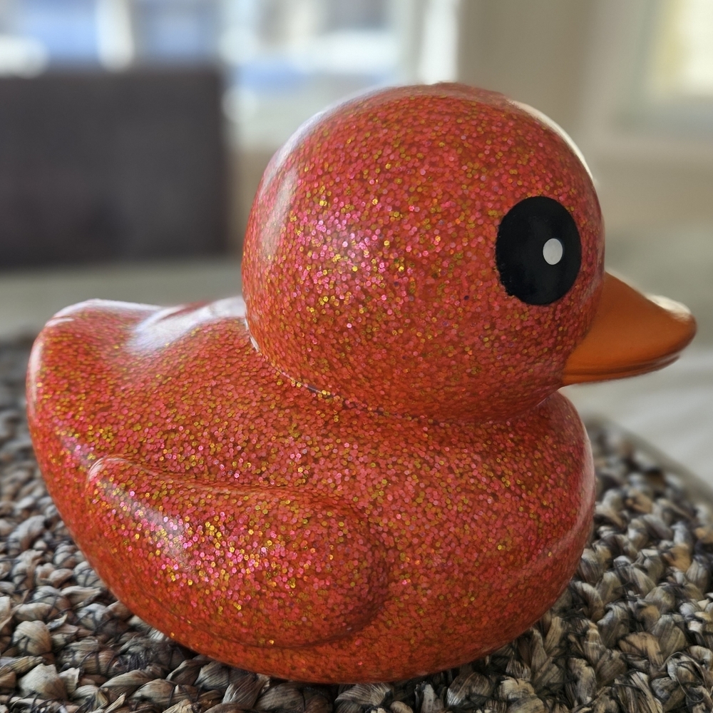Orange Rubber Duck
